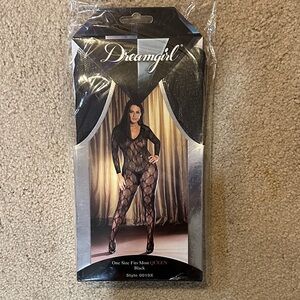 Dreamgirl Black Lace Catsuit